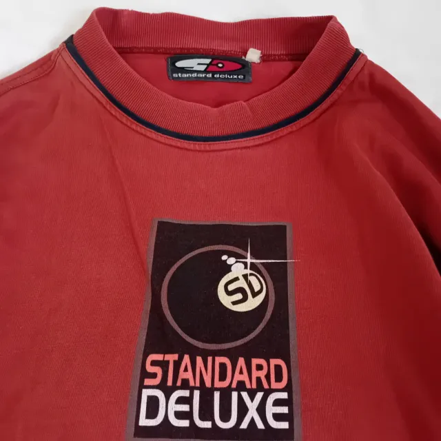 STANDARD DELUXE 90's Long Sleeve T Shirt Large Skate Rave Culture Retro Vintage