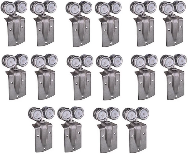(8) sets National Mfg N112-102 2 pack Barn Door Trolley Hanger Rollers