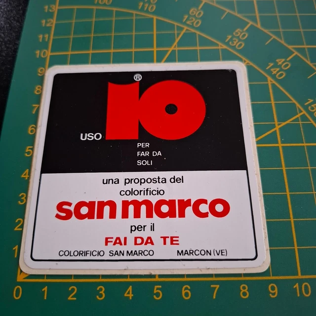 Autocollant Vintage Selle San Marco – Années 80, Fabriqué En Italie, état Impeccable