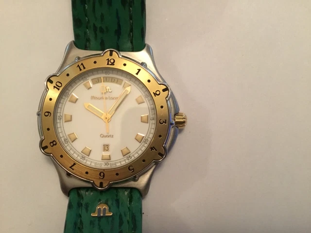 Maurice Lacroix mens day/date green band