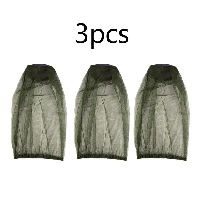 3Pack Moskito Kopfnetz Hut Sonne Biene Insekt Bug Schutz Versteckte Mesh Cap