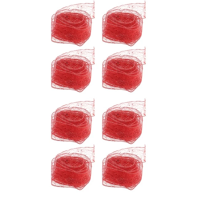 christmas sheer ribbon 2x Geschenk Verpackung Band Mesh Band Dekorative Bänder