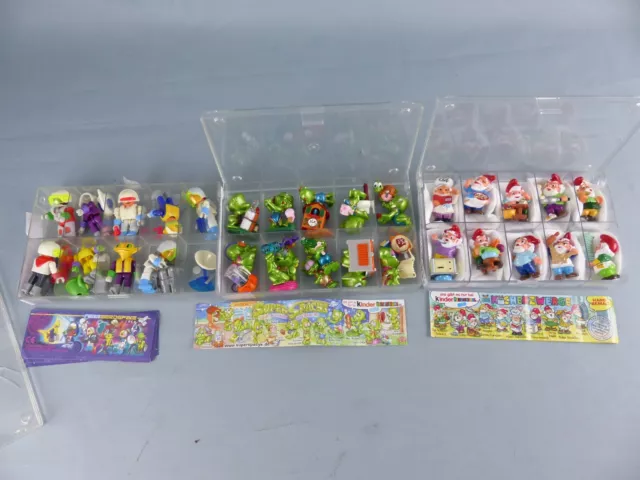 Jouets KINDER 3 séries complètes SUPER SPACY NAINS ZWERGE FERRAEROSPACE BPZ ,85