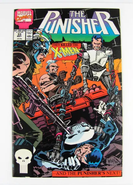 Punisher #33 (Vol. 2) ~ Marvel Comics May 1990 ~7.5 Comic Book Reavers Part 1