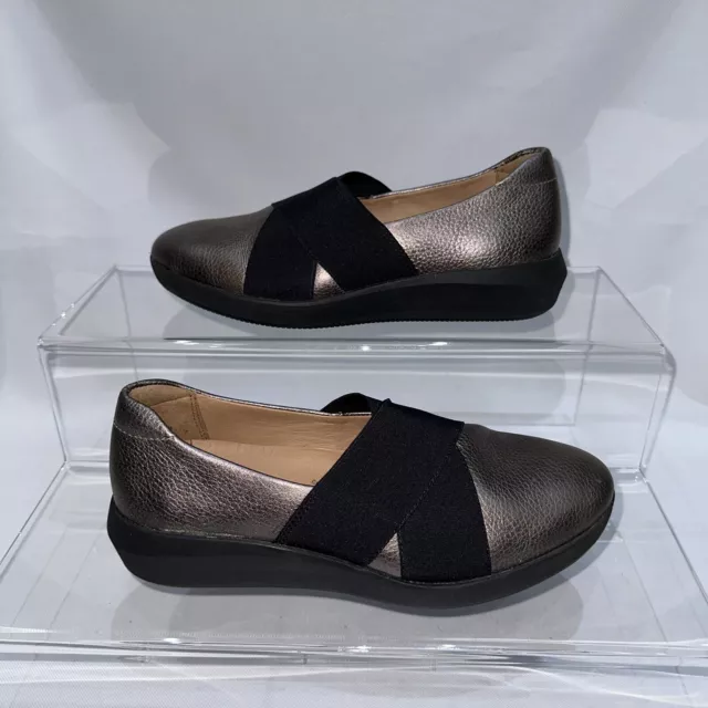 CLARKS GRACE ANNA Black Nubuck Women s Flat Shoes Size UK 5 1 2D 32.99 PicClick UK