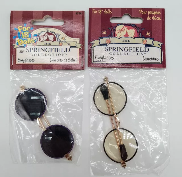 American Girl Springfield Collection Eyeglasses & Sunglasses For 18" Dolls NIP! American Girl Springfield Collection Eyeglasses & Sunglasses For 18" Dolls NIP!