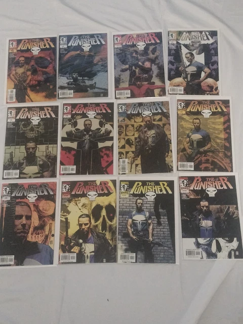 The Punisher Marvel Knights 2000 Garth Ennis Full Comic Run #1-#12 