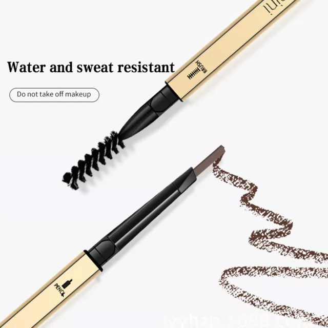 Waterproof Eyebrow Pencil Eye Brow Eyeliner Pen With Brush Makeup Cosmetic Tool 3