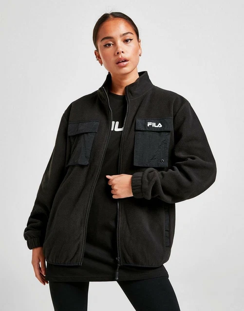 Fila woven panel online sherpa jacket