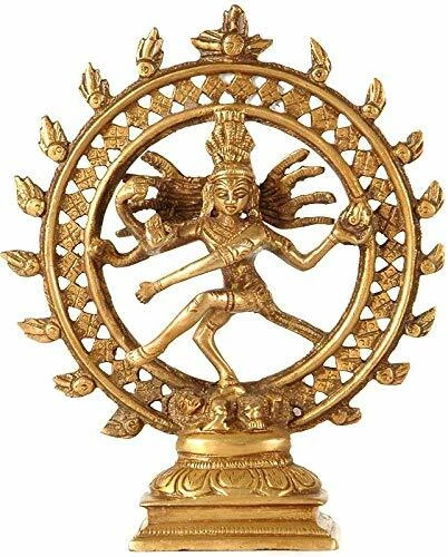 BRASS STATUE DANCING God Shiva Nataraja Idol Lord Of Dance romanized ...