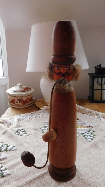 SEHR ALTES RÄUCHERMÄNNCHEN aus dem Erzgebirge, Handarbeit, sehr selten ...