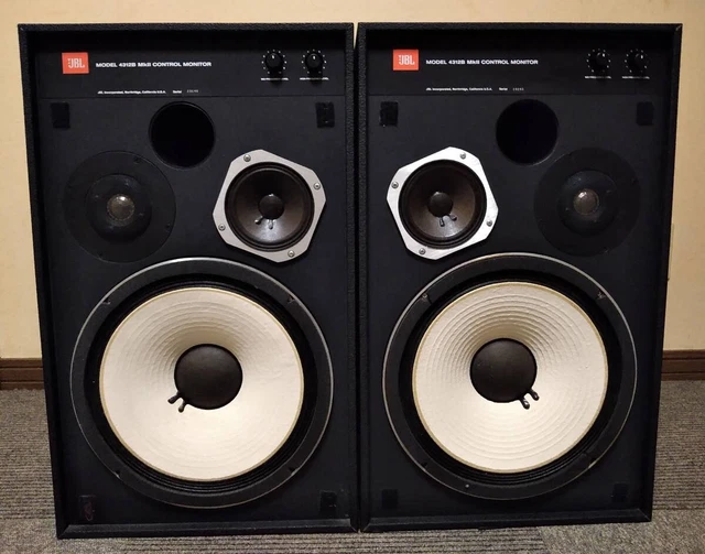 JBL 4312B MKII Control Monitor Speaker Bookshelf Audio Pair