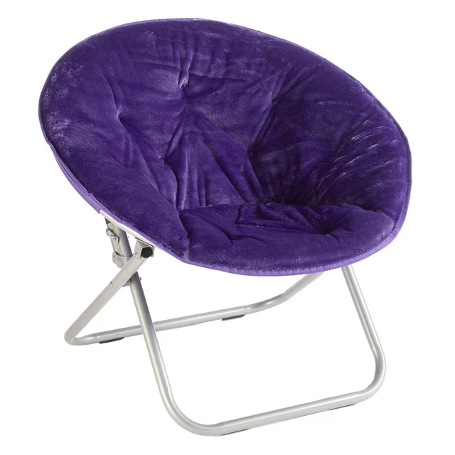 Mainstays Faux Fur Saucer™ Chair, Black