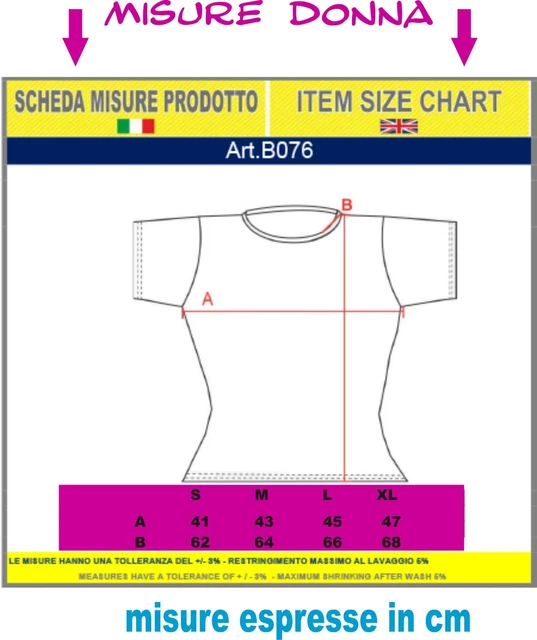 T-Shirt da donna divertente Fila per Tette Mentre Dio Distribuiva Altezza NOVITà 2