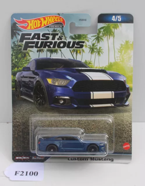 Hot Wheels Premium Fast and Furious Custom Mustang (Ford Mustang Shelby  GT350R) F9:The Fast Saga 