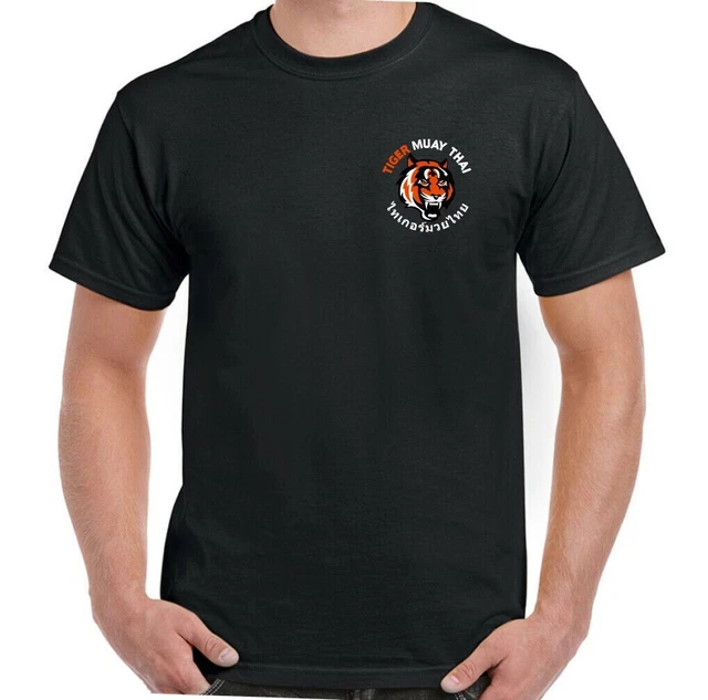 T-shirt TIGER MUAY THAI MMA UFC arti marziali Phuket Thailandia allenamento top palestra 4