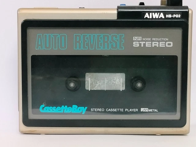 Aiwa HS P02 Walkman Cassette player fully serviced and belted with case Refurbed