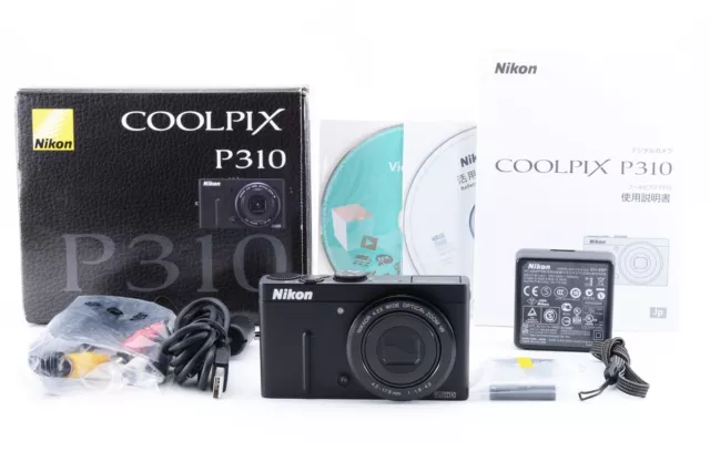 [Near Mint w/ Box] Nikon Coolpix P310 16.1MP Compact Digital Camera Black Japan
