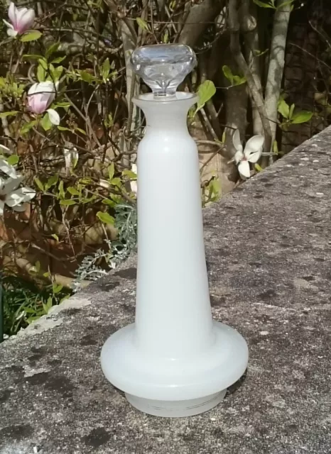 Antique Edwardian French Baccarat Opaline Glass Scent / Perfume Bottle
