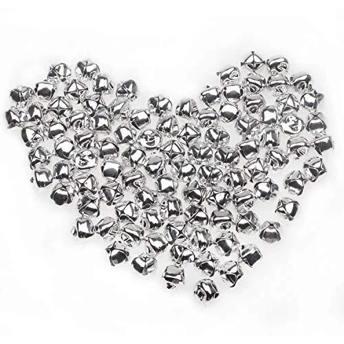 HUASUN 100pcs Petites Clochettes Cloches de Noël Grelots Clochettes Couleur G...