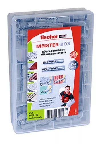 fischer Meister-Box, Dübel-Sortiment UX/UX-R 110 Teile für alle Baustoffe