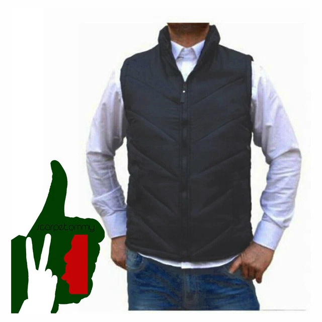 Smanicato Uomo Leggero Giubbotto Casual Giacca Giubbino Gilet Slim Fit VEQUE