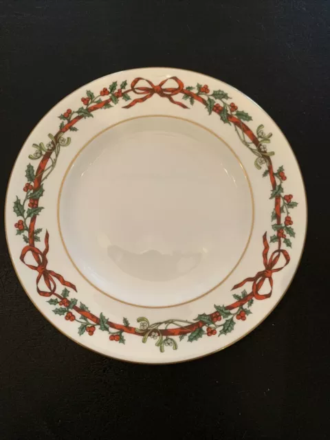 Royal Worcester Holly Ribbons Salad Plate