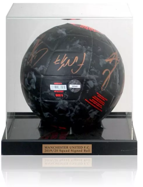 Manchester United 2019/20 Squad Hand Signed Ball Football AFTAL COA 3