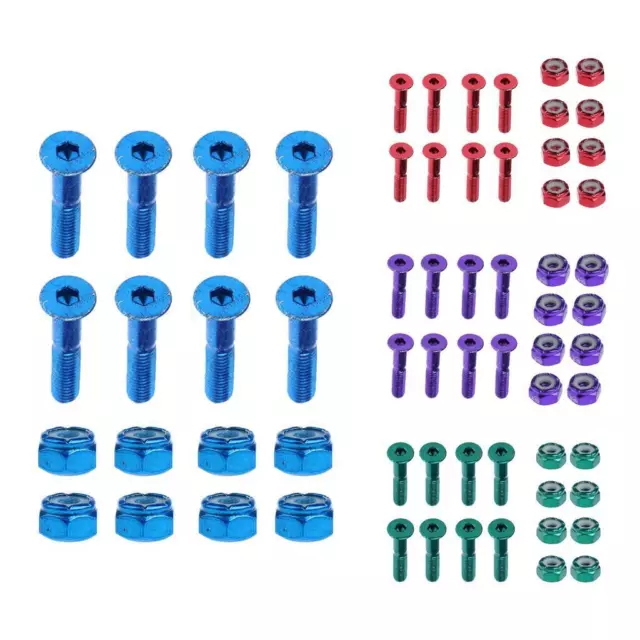 8 teiliges Ersatz Skateboard LKW Hardware Set Longboard Schrauben