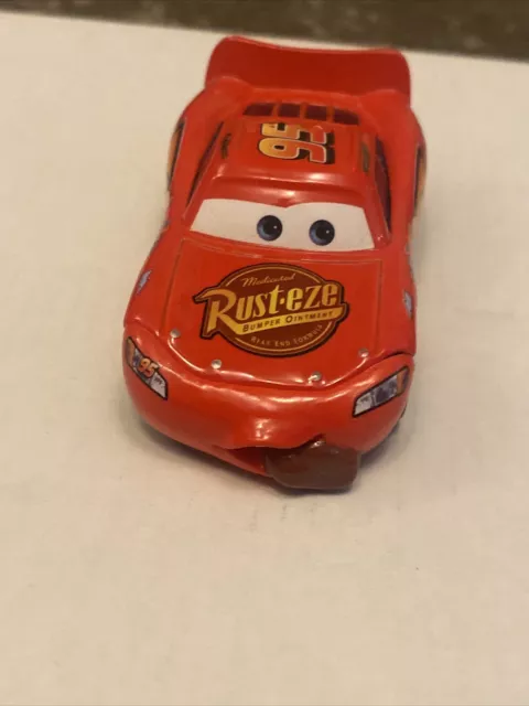Disney Pixar The World Of Cars Lightning McQueen Tongue Out # 09 1:55 Diecast