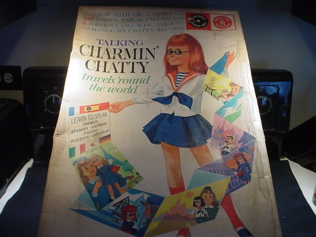 Matel Charmin Chatty doll-original box-records-clothes and accessories-big doll Matel Charmin Chatty doll-original box-records-clothes and accessories-big doll