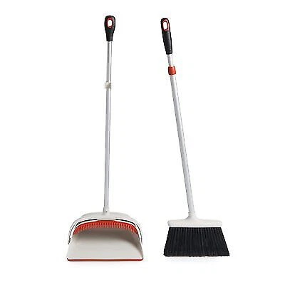Oxo Good Grips Sweep Set, Full Size Broom With Extra Large Dustpan