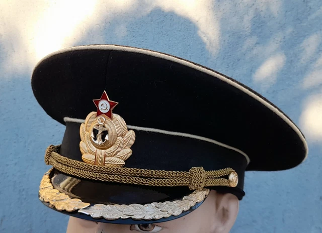 Calot Russe Armée Soviétique PILOTKA URSS – Brodé, Coton Vert, Taille 55, Neuf Sans étiquette