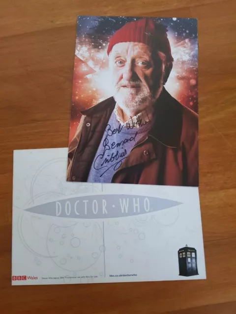 Bernard Cribbins - Doctor Who - Dr Who Cast Card  - Hand Signed Autograph