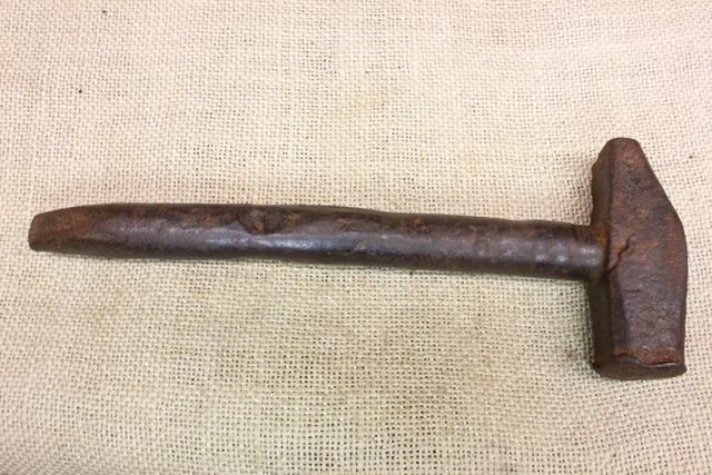 Old Conestoga Covered Wagon Hammer Hitch Pin Hand Forged 1800’s 8 3/8” Well Worn
