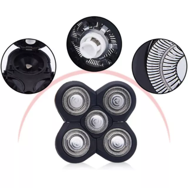 5-Head Blades Shaver Cutter Replacement For Electric Razor Shaving Bald Tool Uk
