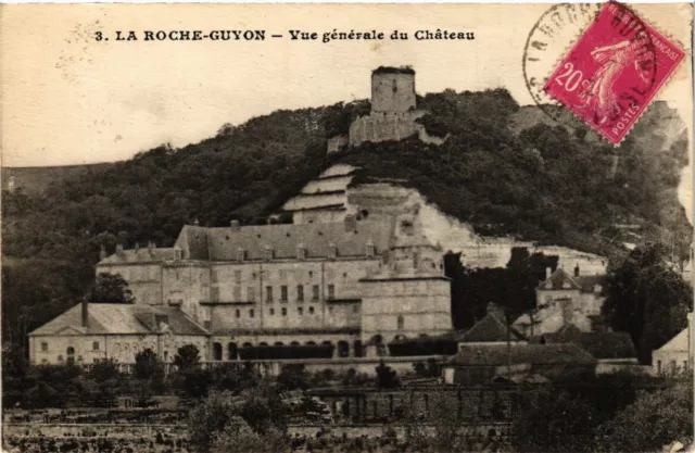 CPA AK La ROCHE-GUYON - General view of the Chateau (350164)