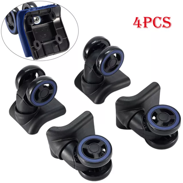 4PCS Luggage Wheel Suitcase Replacement Wheels Casters 360 Swivel Travel Case