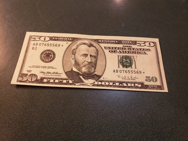 1996 $50 New York Star Note CU