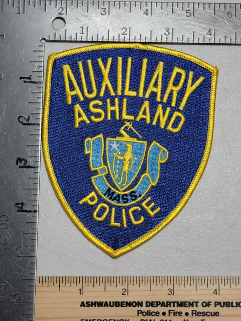LE9b6 Police patch Massachusetts Ashland Auxiliary
