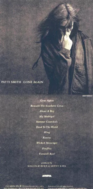 Patti Smith "Gone again" Geniales Comeback 1996! Progressive Rock! Nagelneue CD!