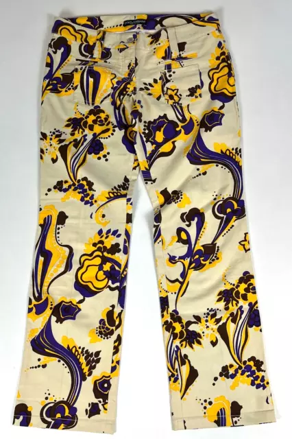 Women's Dolce & Gabbana Floral Pants Made in Italy Sz IT 44