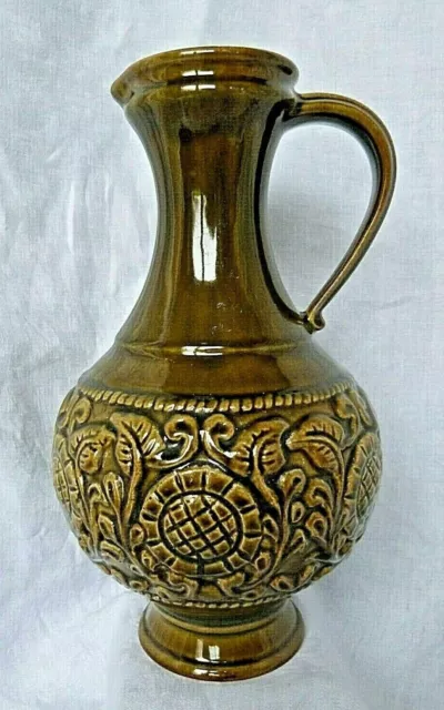 Grand vase pichet en céramique Germany Jasba 1960/70
