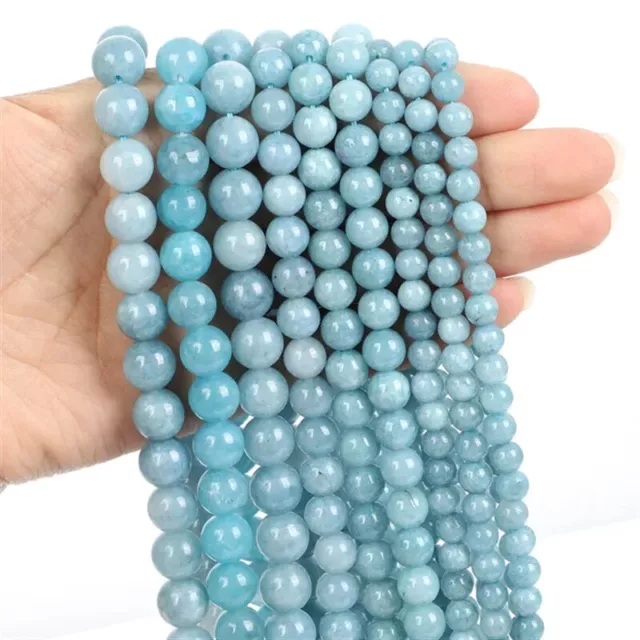 Natural Stone Beads Agate Turquoise Rose Quartz lapis Opal Round Loose Beads