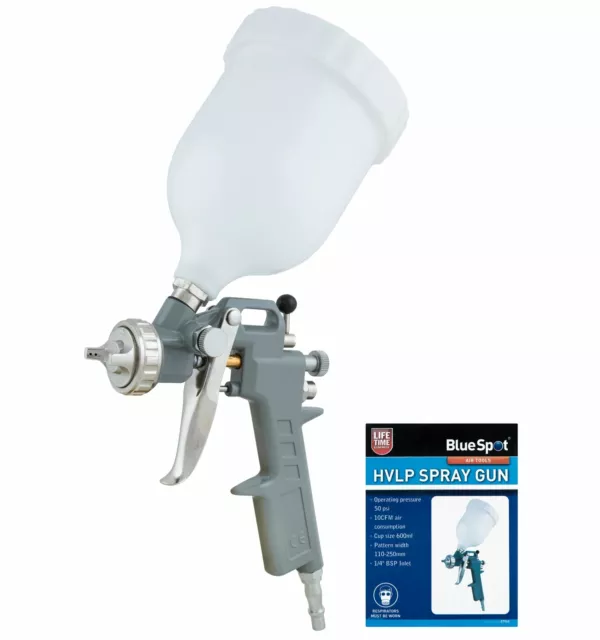 Hvlp Alimentation Gravité Air Peinture Spray Pistolet 600ml Tasse Avec 1.5mm Bec