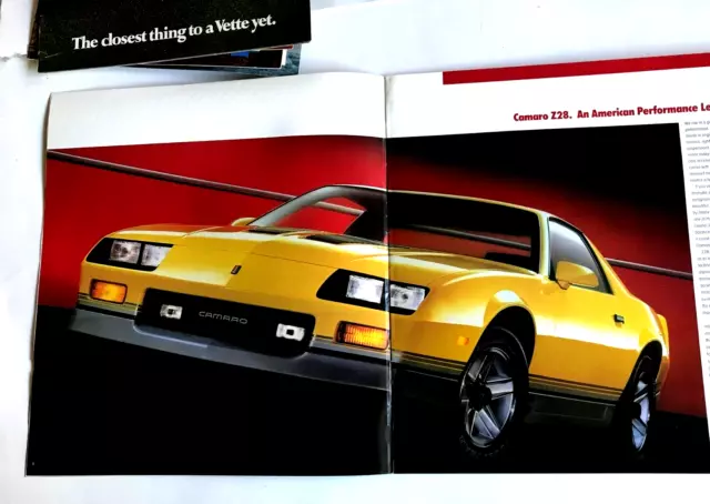 1986  Chevrolet Camero Iroc Z28 Rolls Out The Thunder: Car Auto Brochure 2