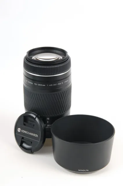 Minolta AF 75-300mm f4.5-5.6 D Zoom Lens With Minolta/Sony A Mount (4066BL)