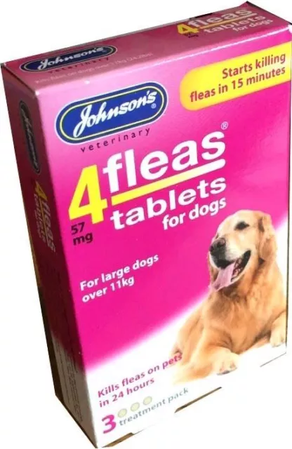 Johnson's 4 Puces chien fleatablets 3 comprimés