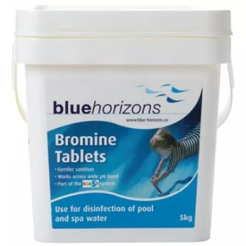 Blue Horizons 5kg Bromine Tablets for Hot Tub Spa Swimming Pool Chemicals