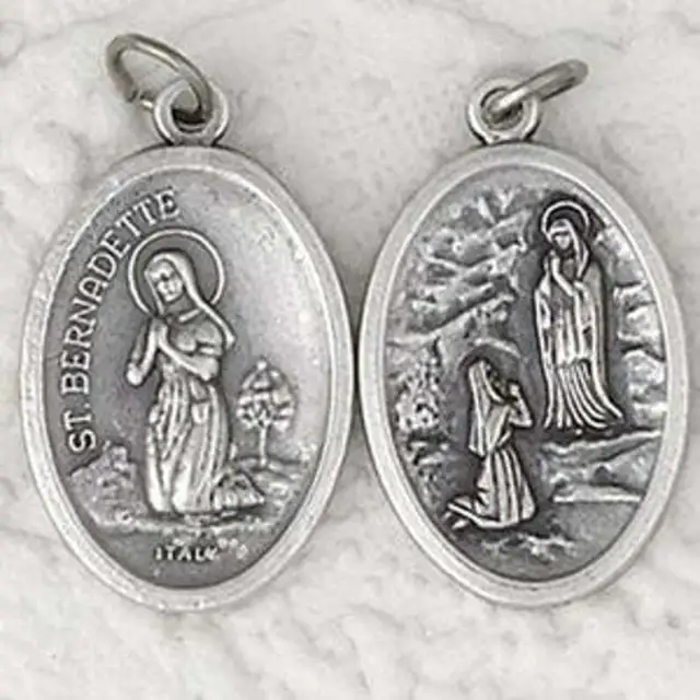 PRAY HOLY RELIGIOUS HOPE VIRGIN MARY pendant 925 Sterling silver 22"  Necklace